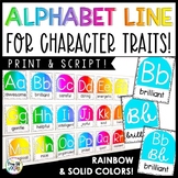 Alphabet Line Posters for Character Traits