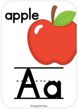 Alphabet Line Primary Print: White, Bright and Modern! by Creating ...