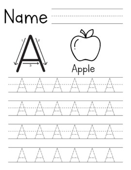 Alphabet Line Tracing - 52 Pages - for Preschool, TK, Pre-K, Kindergarten