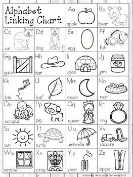 Alphabet Linking Chart by Cruising Through The Curriculum | TpT