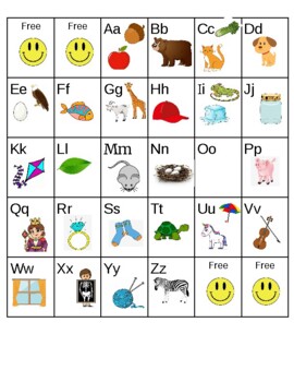 Alphabet Linking Chart Bingo by Taran Atwood | TPT