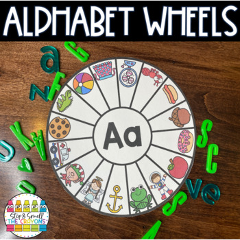 initial sounds alphabet wheels by stop and smell the crayons tpt