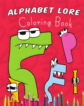 Alphabet Lore activity book for kids / Funny Alphabet Tracing Coloring Book