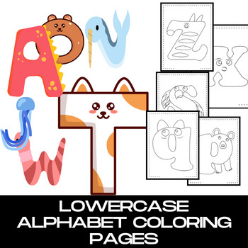 Preview of Alphabet Lowercase Letter Alphabet Activities for Kindergarten | Coloring Pages