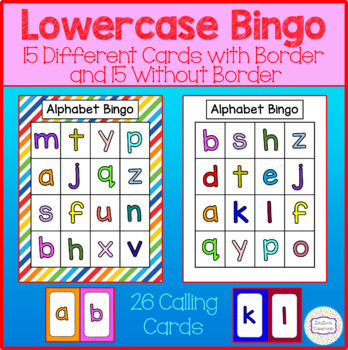 Alphabet Lowercase Letter Bingo by ZayZee's Classroom | TPT