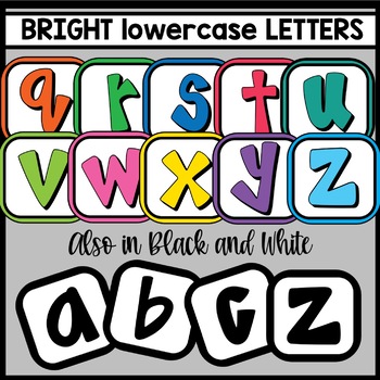 Alphabet Lowercase Letters | Moveable Pieces | Bright | Digital ...