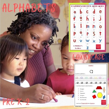 Preview of Alphabet Lowercase Pattern Block Mat Printables & Worksheets