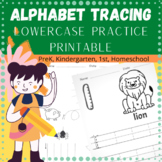 Alphabet Lowercase Practice Pages, Letters Tracing Worksheets