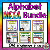 Alphabet MEGA Bundle QLD Beginners Font: Worksheets, Poste