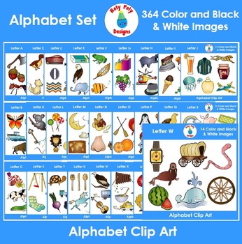 Preview of Alphabet MEGA Phonics Bundle 364 Image Clip Art Set