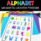 Alphabet Magnetic Game Board Center FREEBIE