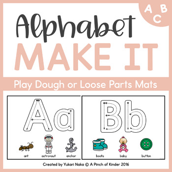 Alphabet Playdough Mat Graphic by craftedwithbliss · Creative Fabrica
