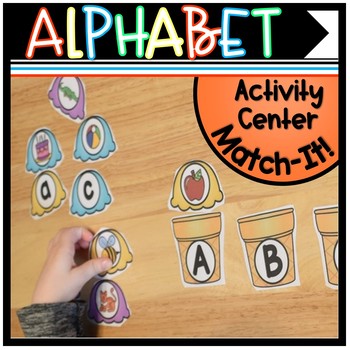 Preview of Alphabet Match Activity (Ice Cream Theme)