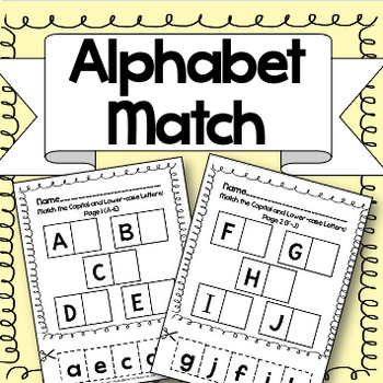 Preview of Alphabet Match {Lower case and capitals!}