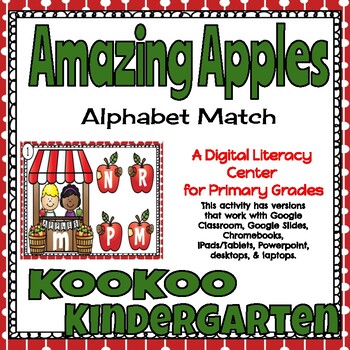 Preview of Alphabet Matching (Apple)-Digital Literacy Center (Compatible with Google Apps)