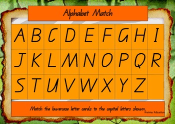 Alphabet Matching Boards by Brainiac Education | TpT