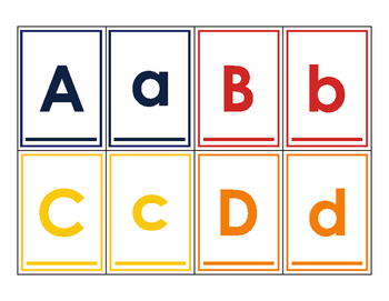 upper and lower case alphabet matching cards by elsworth designs