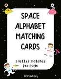 Alphabet Matching Cards Space Theme {Center Idea}