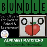 Alphabet Matching Center Uppercase & Lowercase Back to Sch