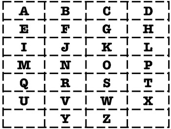 Alphabet Matching Chart by Aloha Teach 96 | TPT