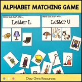 Alphabet Matching Game - 4 Words to Find per Letter