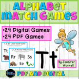 Alphabet Matching Games: Digital and PDF Versions