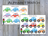 Alphabet Matching, Letters Match (Car Theme), Kindergarten