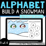 Alphabet Matching Letters & Sounds Digital Build a Snowman