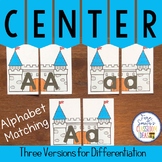 Alphabet Matching Literacy Center Easy Prep Uppercase & Lo