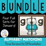 Alphabet Matching Literacy Center for Uppercase & Lowercas