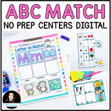 Alphabet Matching Mats and Worksheets Letter Names Beginni