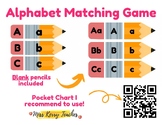 Alphabet Matching Pencil Game Activity FREE Resource