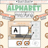 Alphabet Matching Task Cards & Virtual Slides - 165 Slide Deck!