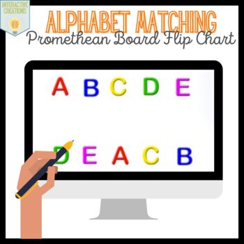 Preview of Alphabet Matching Upper Case    { Promethean Board Activity }