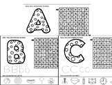 Alphabet Maze and Beginning Sounds Worksheets