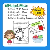 Alphabet Maze with A-Z Poem