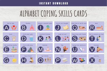 Preview of Alphabet Mindful Cards