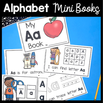 Preview of Alphabet Mini Books - Letter Names and Sounds - Preschool Kindergarten Phonics
