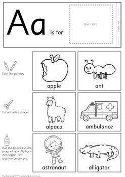 Alphabet Mini Flip Books by you clever monkey | Teachers Pay Teachers