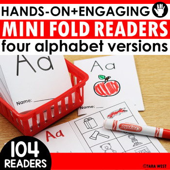 Preview of Alphabet Mini Fold Readers Hands-On + Engaging