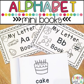 preschool printables alphabet letter mini books tpt
