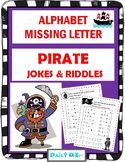 Alphabet Missing Letter -  PIRATES Riddles & Jokes