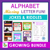 Alphabet Missing Letter -  Riddles & Jokes GROWING BUNDLE