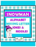 Alphabet Missing Letter -  Winter / Snowman Riddles & Jokes