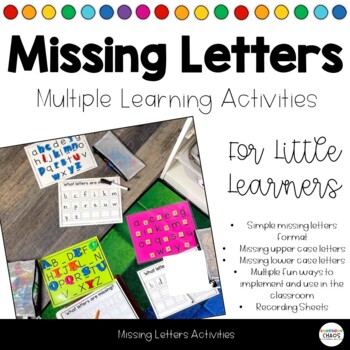 Preview of Alphabet Missing Letters Upper Lower Case Activity