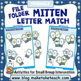 Alphabet - Mitten Themed File Folder Alphabet Match