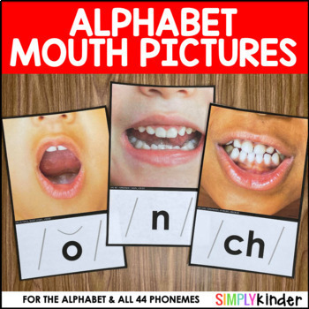 Preview of Alphabet Mouth Cards, Articulation Photos w/ Real Photos, Science of Reading