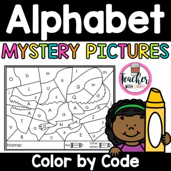 Alphabet Mystery Pictures, Color by Letter