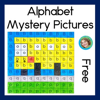 Preview of Alphabet Mystery Pictures | Letter Recognition Worksheets FREE