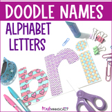 Alphabet Name Doodle Coloring Pages - Mindfulness Name Pos